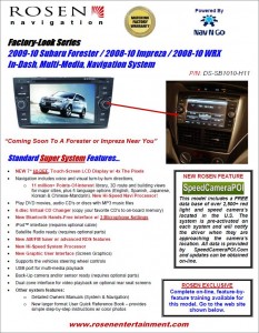 Subaru Rosen Navigation