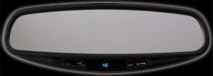 Autodimming mirror w/compass
